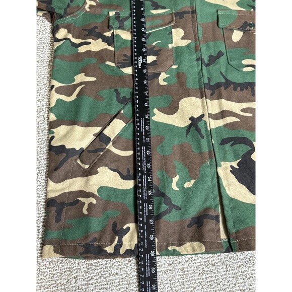 Deerskin Camo Jacket Men's Large 100% Cotton Pockets Hunting Outdoor Made in USA - Picture 6 of 6